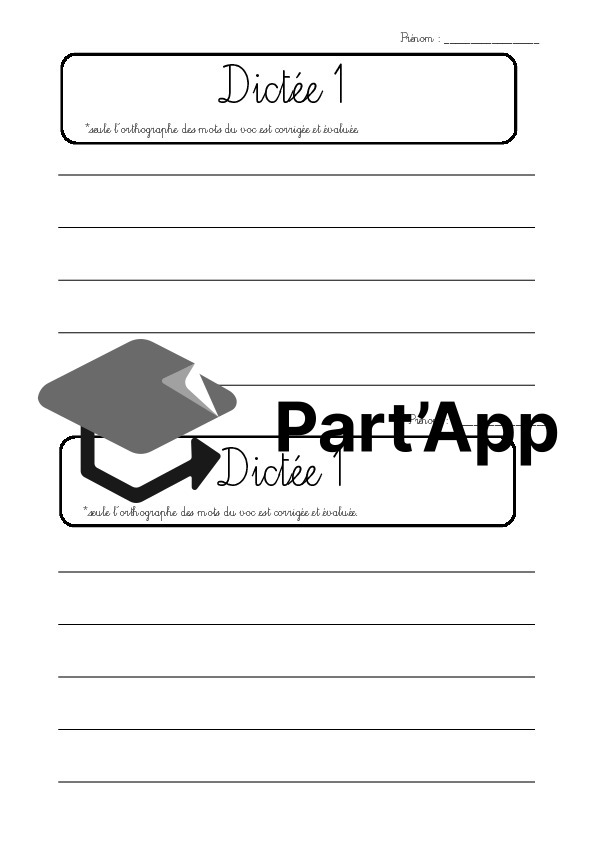 Vocabulaire – devoirs 5P_10
