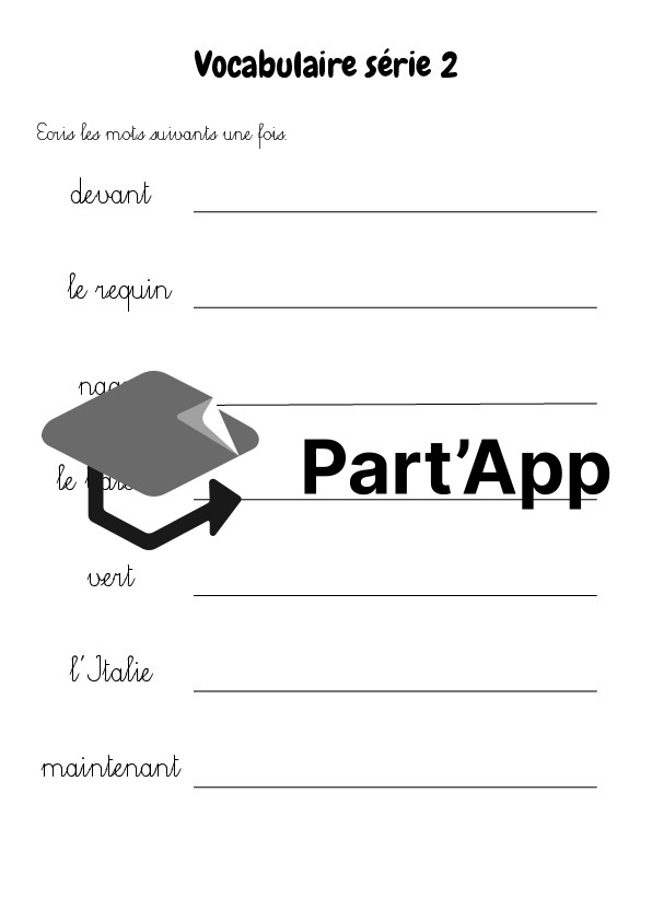 Vocabulaire – devoirs 5P_4