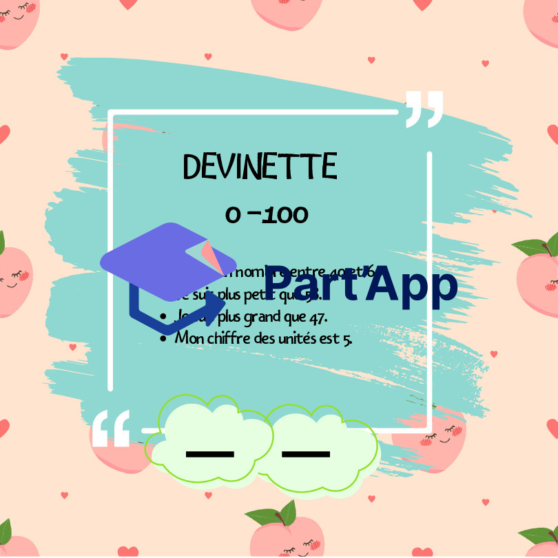 Devinettes - nombres 0 à 100_9