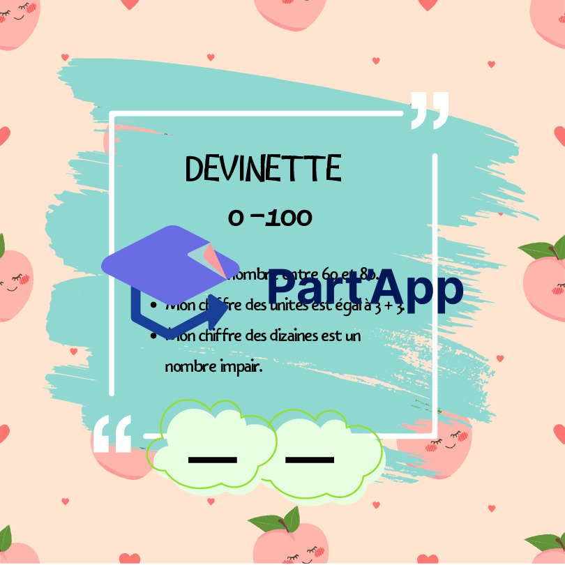 Devinettes - nombres 0 à 100_10