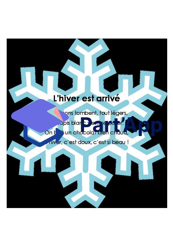 L'hiver est arrivé - Poésie_2