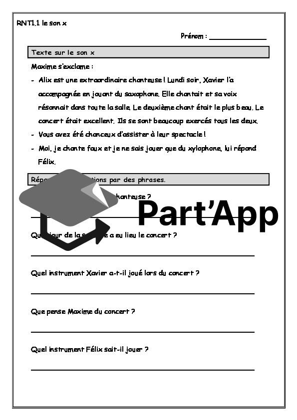 Introduction La lettre x Décodage - Encodage temps 6_2