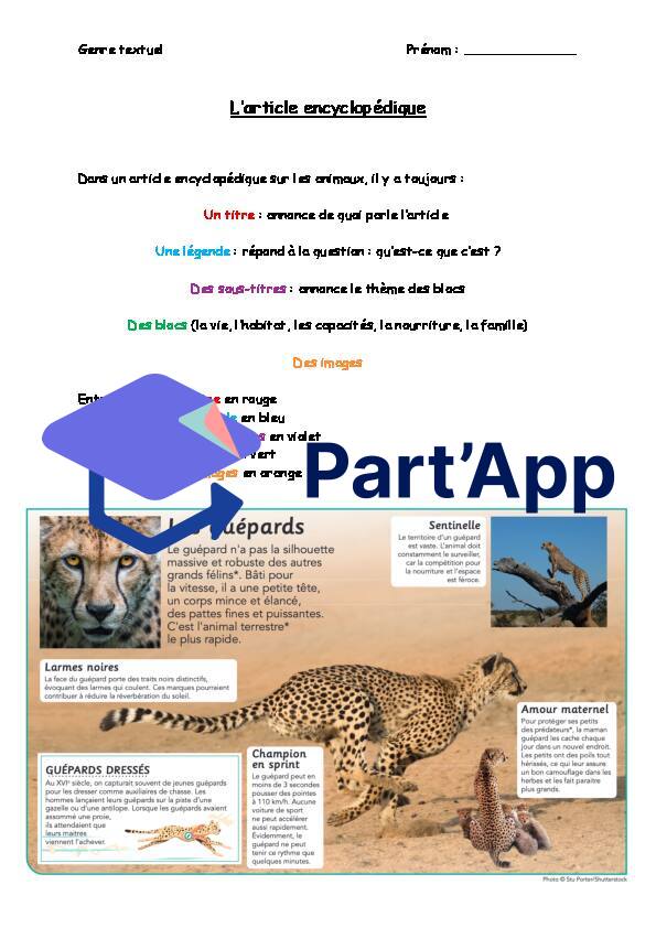 Article encyclopédique sur le guépard_2