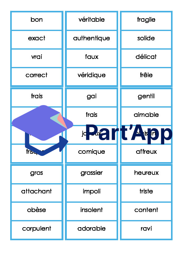 6P - M5 - Les mots de sens proche_6