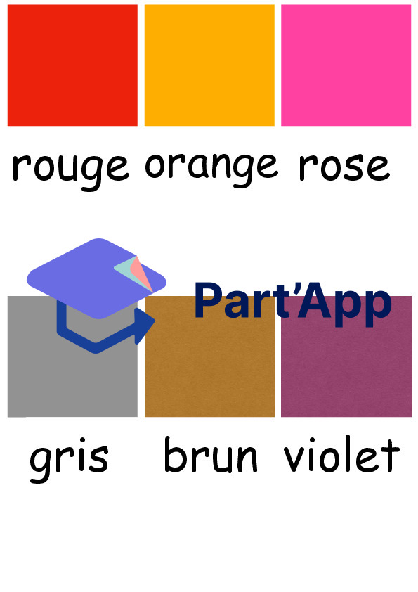 Farben und ihre Wörter – Farben auf Französisch lernen_4