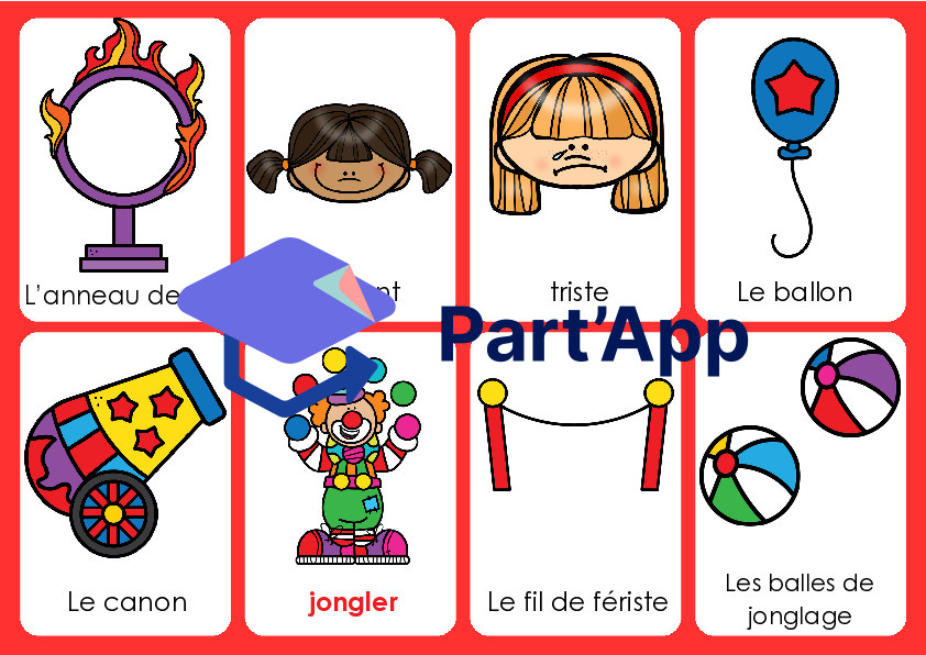 Lexique / Vocabulaire Cirque_6