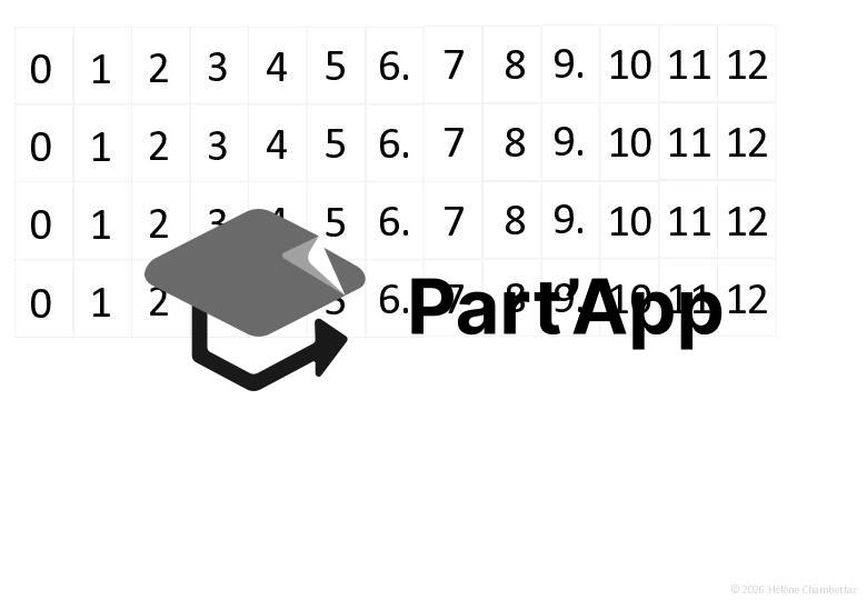 Activité manipulation pour ordonner les nombres de 0 à 12 1-2P_4
