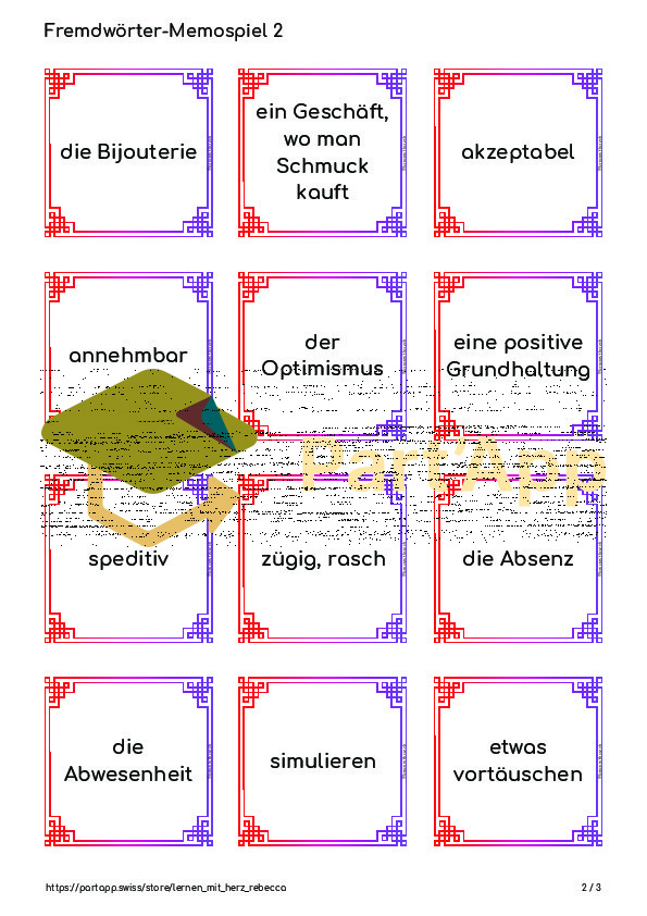 Fremdwörter-Memospiel 2 (Wortschatz)_3
