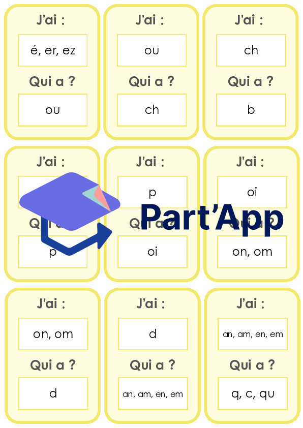 Jeux des sons : J'ai... qui a ? et code secret_2