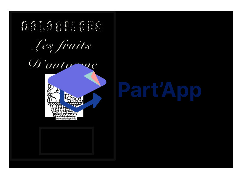 Coloriage: les fruits d’automne_2