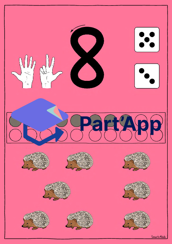 Cartes numériques Affichage des chiffres Poster des chiffres 0-10 pour la classe Animaux de la forêt_10