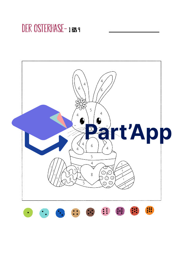 Malen nach Zahlen - Osterhase_3
