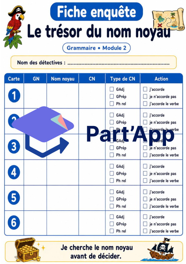Enquête grammaticale 7H - Module 2 - trésor du nom noyau_6