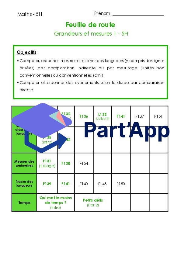 Plan de travail 5H ESPER - Grandeur et mesures - Semestre 1_2
