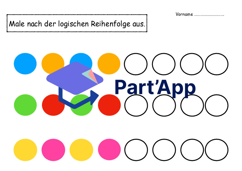 Male nach der logischen Reihenfolge aus._8