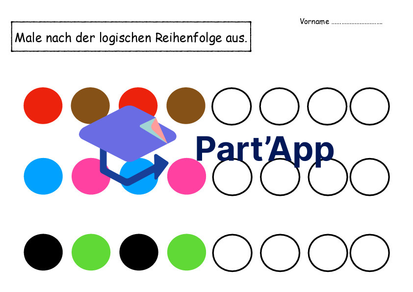 Male nach der logischen Reihenfolge aus._9