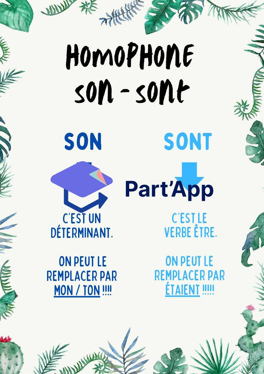 Affiche homophone son-sont_2