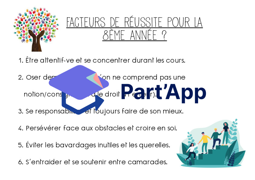 Facteurs de réussite pour la 8P_2