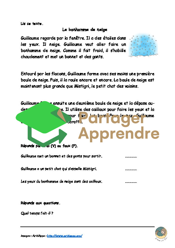 Français 4H - Rallye de lecture : 7 textes entre 100 et 140 mots_5