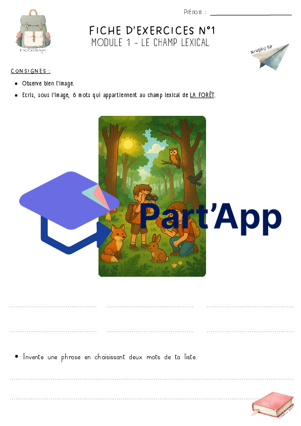 Dossier Champ lexical - Module 1 (MER) 5P_2