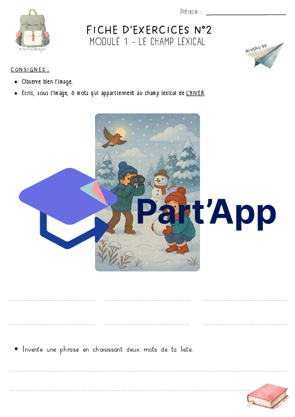 Dossier Champ lexical - Module 1 (MER) 5P_3