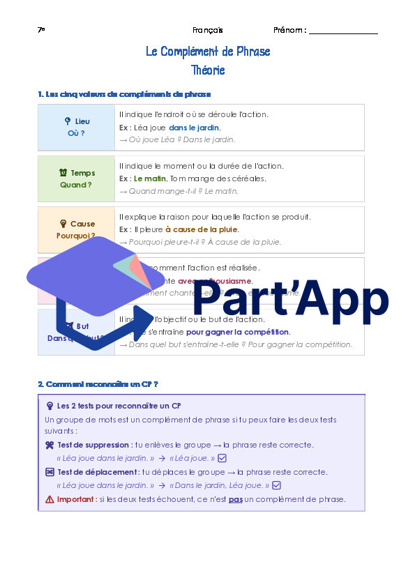Module 7 - Le complément de phrase_2
