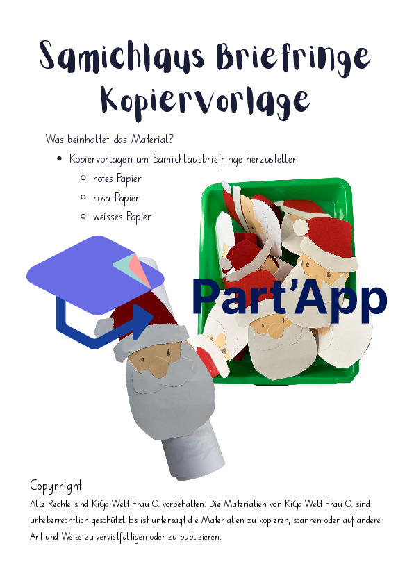 Samichlaus Briefringe Bastelvorlagen zum kopieren_2