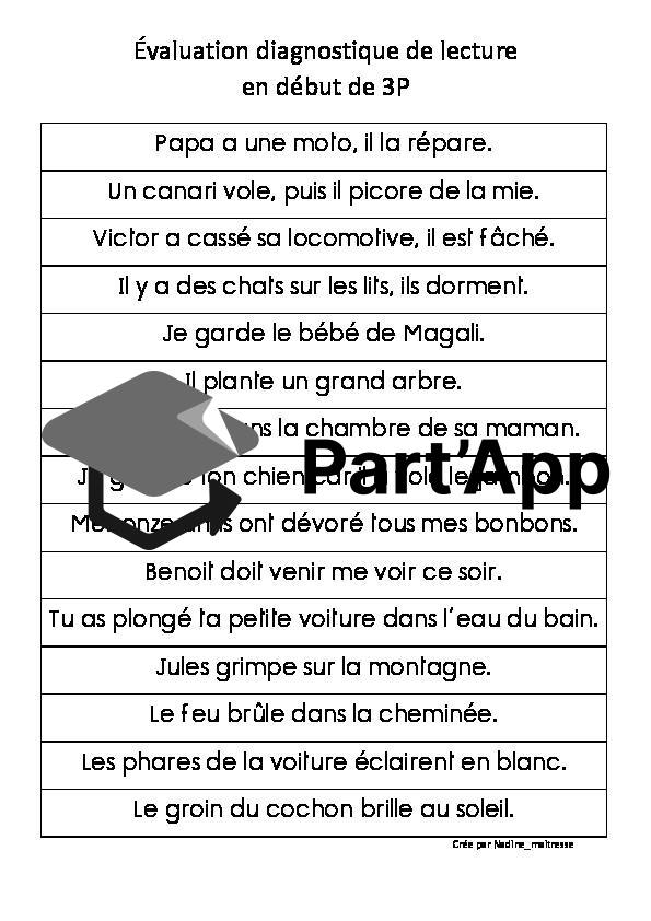 Evaluation diagnostique début 3P & 4P_3