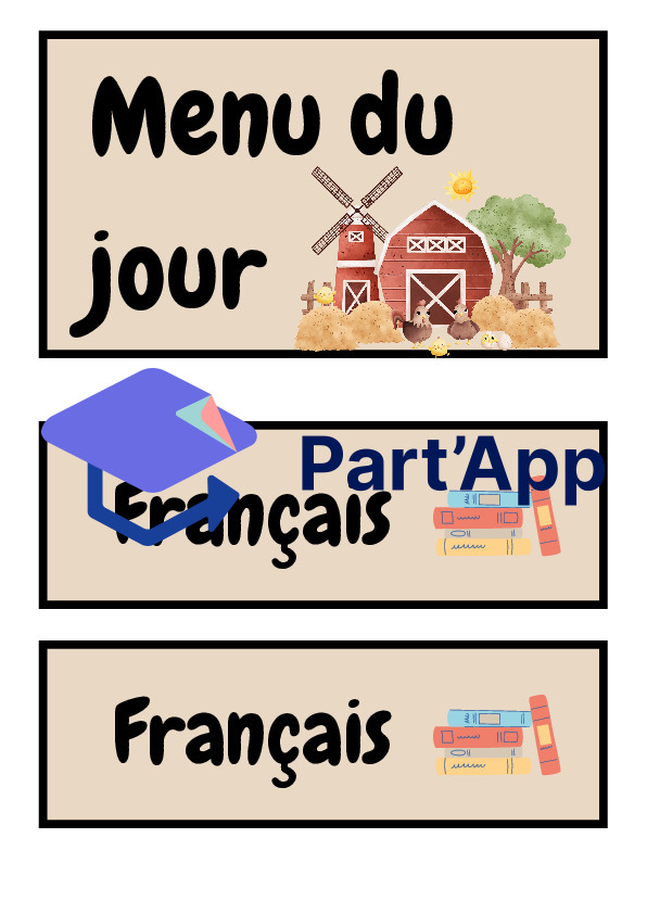Menu du jour - Ferme_2