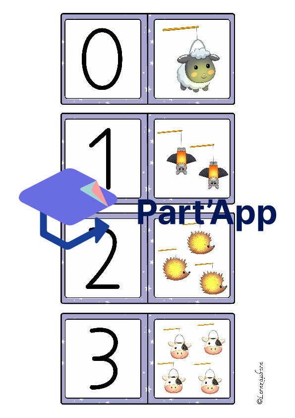 Domino: Unterschiedliche Mengendarstellungen (Laternen)_34