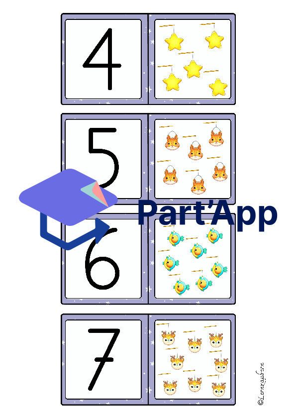Domino: Unterschiedliche Mengendarstellungen (Laternen)_35