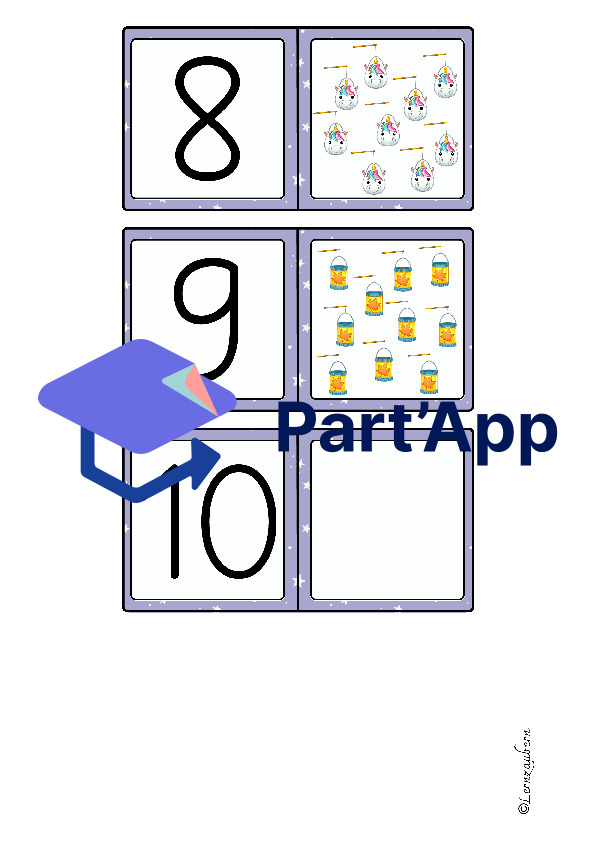 Domino: Unterschiedliche Mengendarstellungen (Laternen)_36