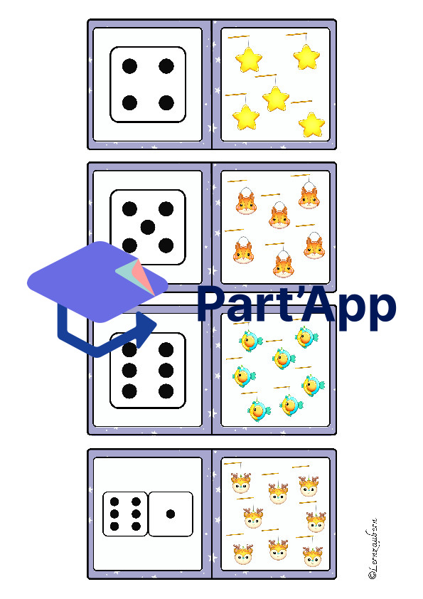 Domino: Unterschiedliche Mengendarstellungen (Laternen)_38