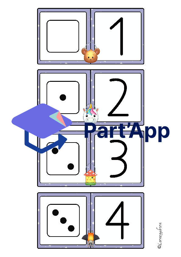 Domino: Unterschiedliche Mengendarstellungen (Laternen)_40