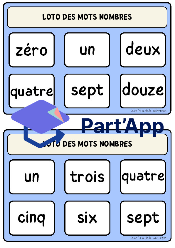 Atelier : lire les "mots" nombres (loto)_4