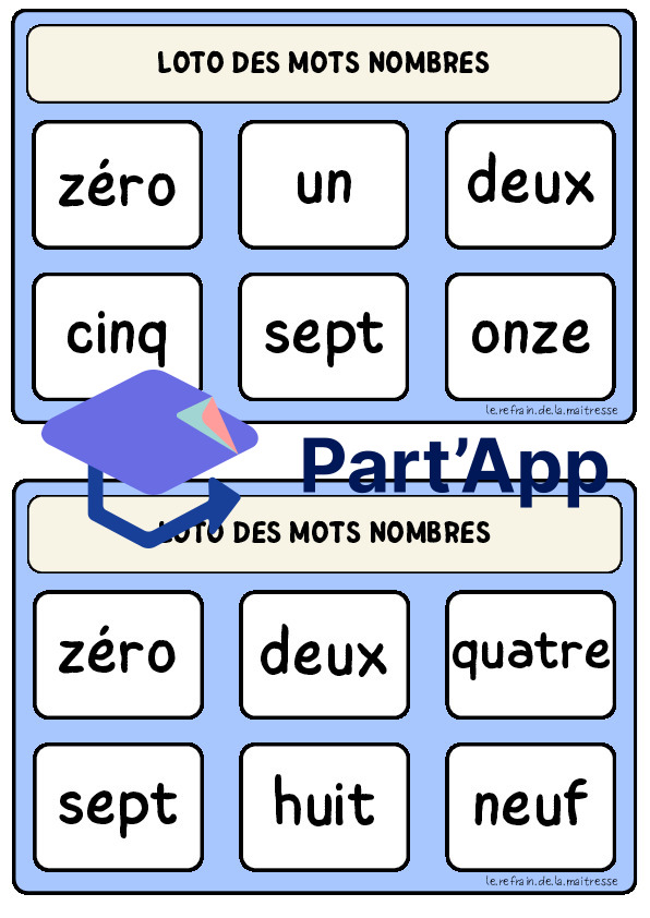 Atelier : lire les "mots" nombres (loto)_10