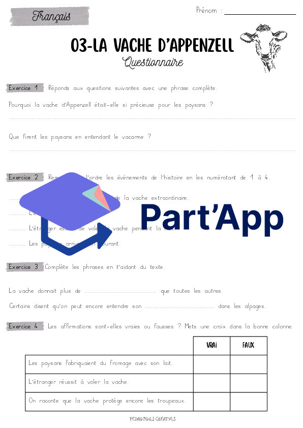 Compréhension de texte - Légendes suisses_4