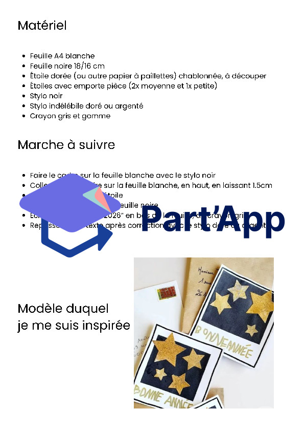 Marche à suivre bricolage 2026_2