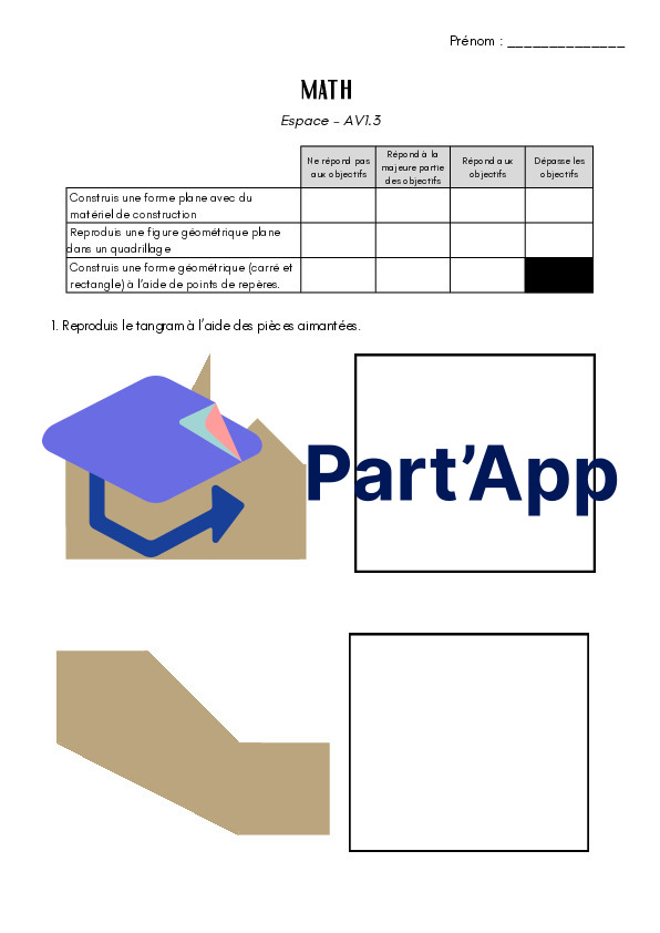 Evaluation maths 4H - Espace AV1.3_2