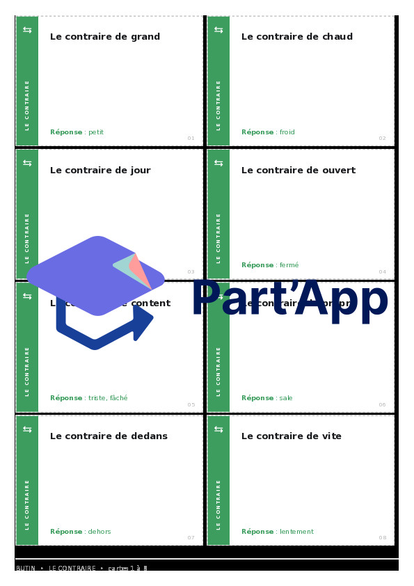 Butin 1-2H : 48 cartes pour enrichir son vocabulaire_14