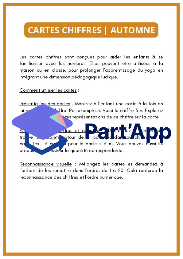 🍂 Cartes chiffres de 1 à 20 – Automne_2