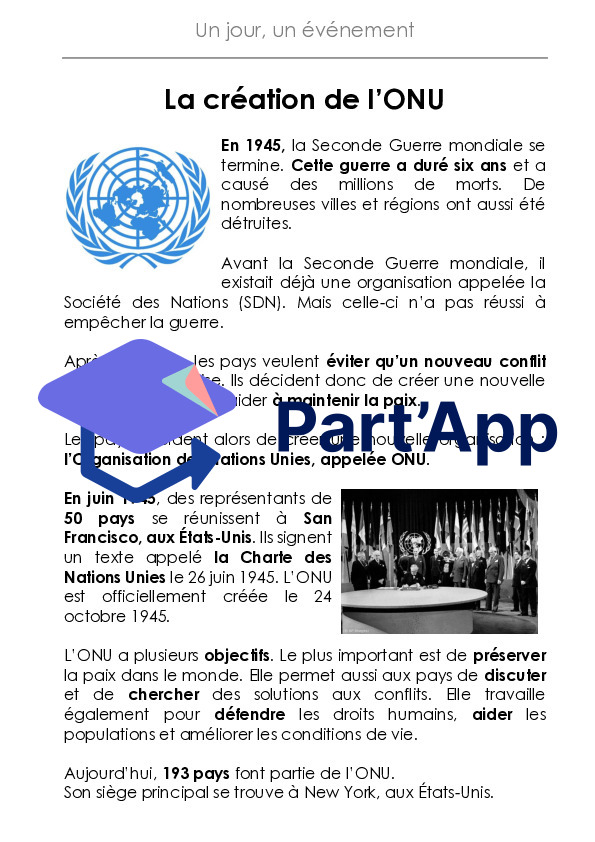 Rituel - Un jour, un événement : La création de l'ONU_3