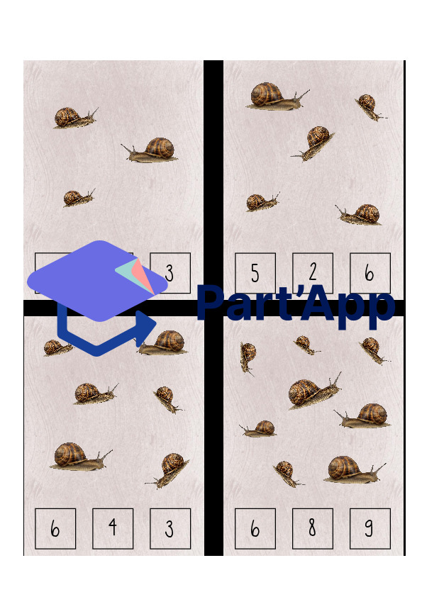 Cartes de comptage « Escargot »_3