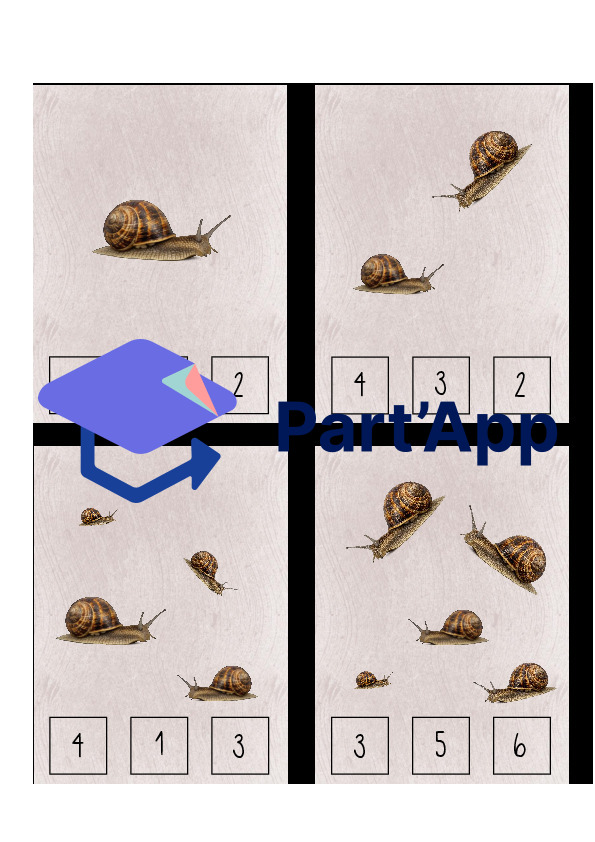 Cartes de comptage « Escargot »_4