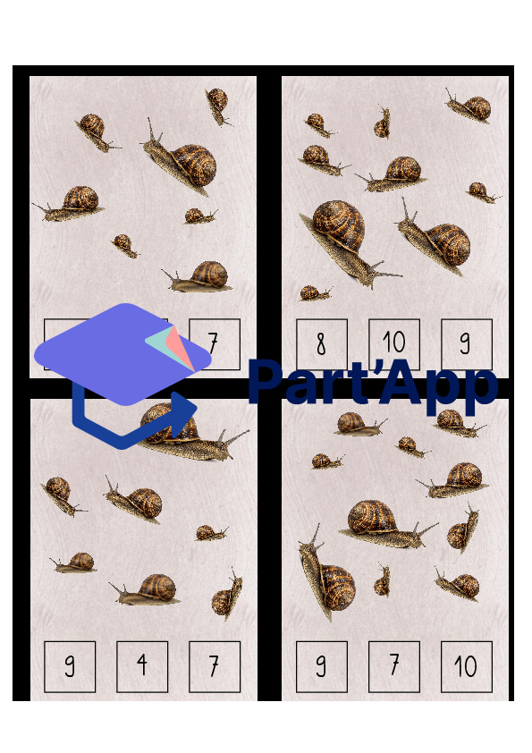Cartes de comptage « Escargot »_6