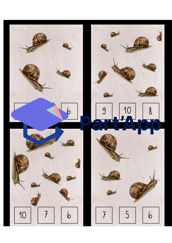 Cartes de comptage « Escargot »_7