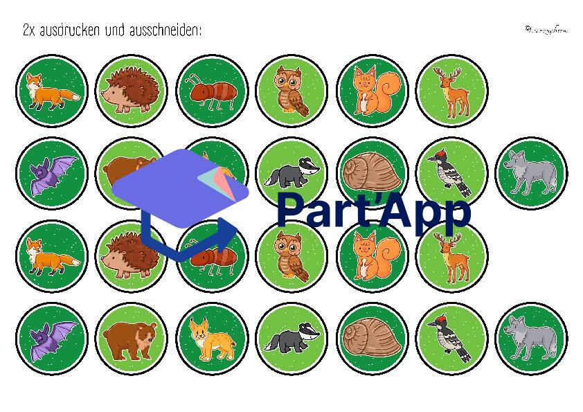 Brettspiel Wald: Zählen und Vergleichen_4