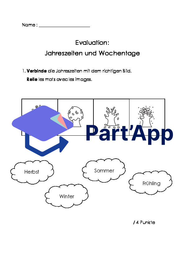 Evaluation die Jahreszeiten/les saisons die Wochentage/les jours de la semaine_2