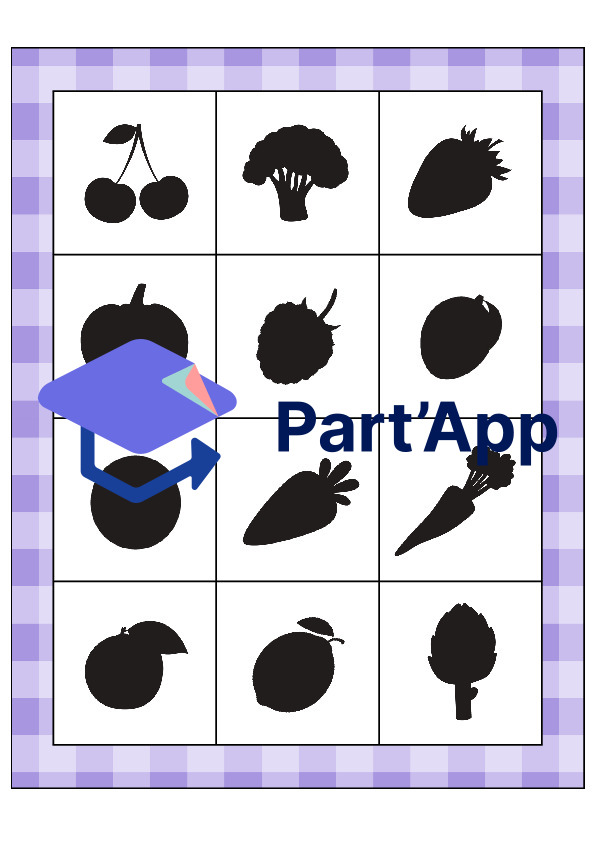 Le bingo des ombres des fruits et légumes_22