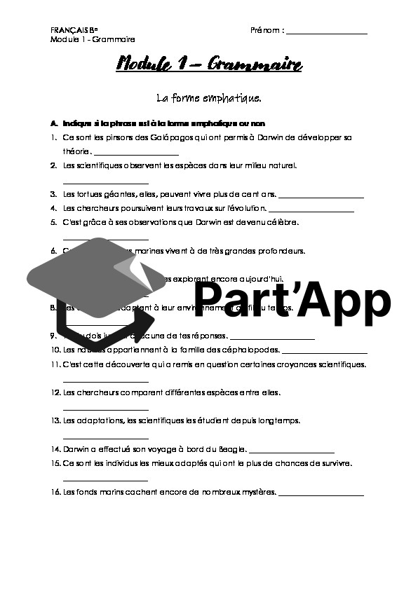 FRA - Module 1 - Grammaire - La forme emphatique_2